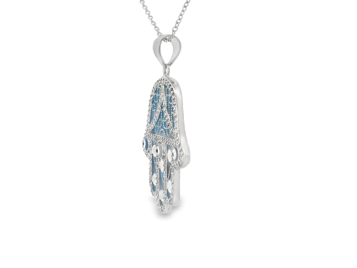 Elegant Hamsa Pendant.