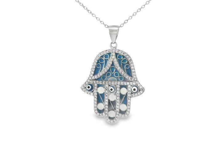 Elegant Hamsa Pendant.