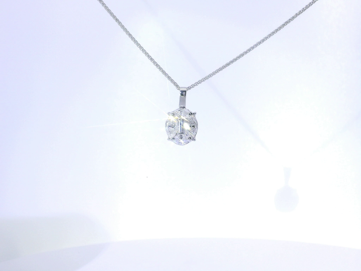 1.40 CTW Diamond Pendant
