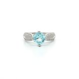 Aquamarine & Diamond Ring (1 ⅚ ct. tw.) in 18k White Gold