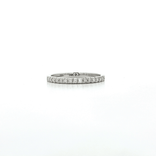 Round Brilliant Cut Near Nearly Flawless Colorless Diamond Wedding Band (⅓ ct.) in 14k White Gold