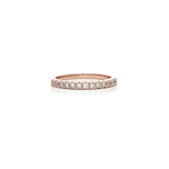 Round Brilliant Cut Diamond Wedding Band (⅓ ct.) in 14k Rose Gold