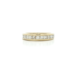 Colorless Princess Brilliant Cut Diamond Channel-Set Wedding Band (1 ct.) in 14k Yellow Gold