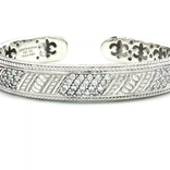 Judith Ripka Diamonique Sterling Silver Cuff Bracelet