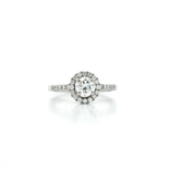 Colorless Near-Flawless Halo Diamond Engagement Ring (1 ⅛ ct. tw.) in 18k White Gold