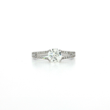 Pavé Near-Colorless Nearly Flawless Diamond Engagement Ring (1 ⅒ ct. tw.) in 18k White Gold