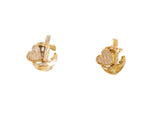 Cross, Heart & Anchor Stud Earrings in 14k Yellow Gold