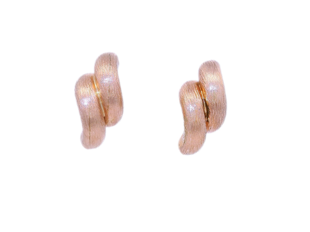 Together Swirl Earrings in 14KT Rose Gold