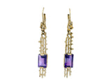 Amethyst Dangle Earrings (1 ct. tw.) in 14k Yellow Gold