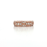 Infinity Colorless Near-Flawless Diamond Wedding Band (¾ ct. tw.) in 14k Rose Gold