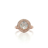 Round Brilliant Cut Colorless Diamond Ring (⅞ ct.) in 14k Rose Gold