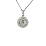 Pavé Near-Colorless Diamond Pendant Necklace (⅗ ct. tw.) in 14k White Gold