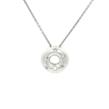 Diamond Donut Pendant Necklace (⅒ ct. tw.) in 14k White Gold