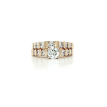 Round Brilliant Diamond Bar-Set Bridal Set (1½ ct. tw.) in 14k Yellow Gold