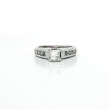 Colorless & Near Flawless Princess Cut Diamond Engagement Ring (1 ¼ ct. tw.) in 14k White Gold