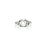 Vintage Old European Cut Diamond Art Deco Engagement Ring (1 ⅛ ct. tw.) in Platinum