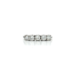 Round Brilliant Cut Diamond Wedding Band (¾ ct.) in 14k White Gold