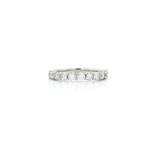 Round Brilliant Cut Colorless Diamond Wedding Band (¾ ct.) in 18k White Gold