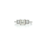 Three-Stone Near-Colorless Diamond Engagement Ring (1 ¼ ct. tw.) in 18k White Gold