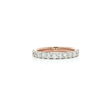 Half Eternity Colorless Nearly Flawless Diamond Wedding Band (¾ ct. tw.) in 14k Rose Gold