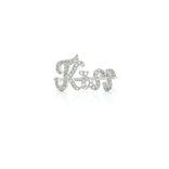 Round Brilliant Cut Near Colorless Pavé Diamond Ring (⅓ ct.) in 18k White Gold