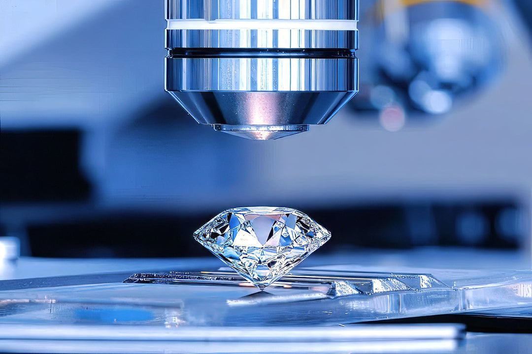 A natural diamond under a microscope | Jewelry Depot