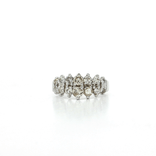 Two-Row Cluster Near-Colorless Diamond Ring (⅞ ct. tw.) in 14k White Gold