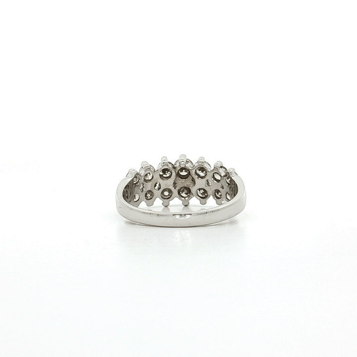 0.85 CTW Natural Round Brilliant Cut Diamonds in a Graduated Setting in 14kt White Gold – Jewelry Depot, Inc.