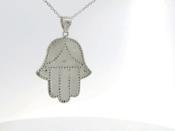 Elegant Hamsa Pendant.