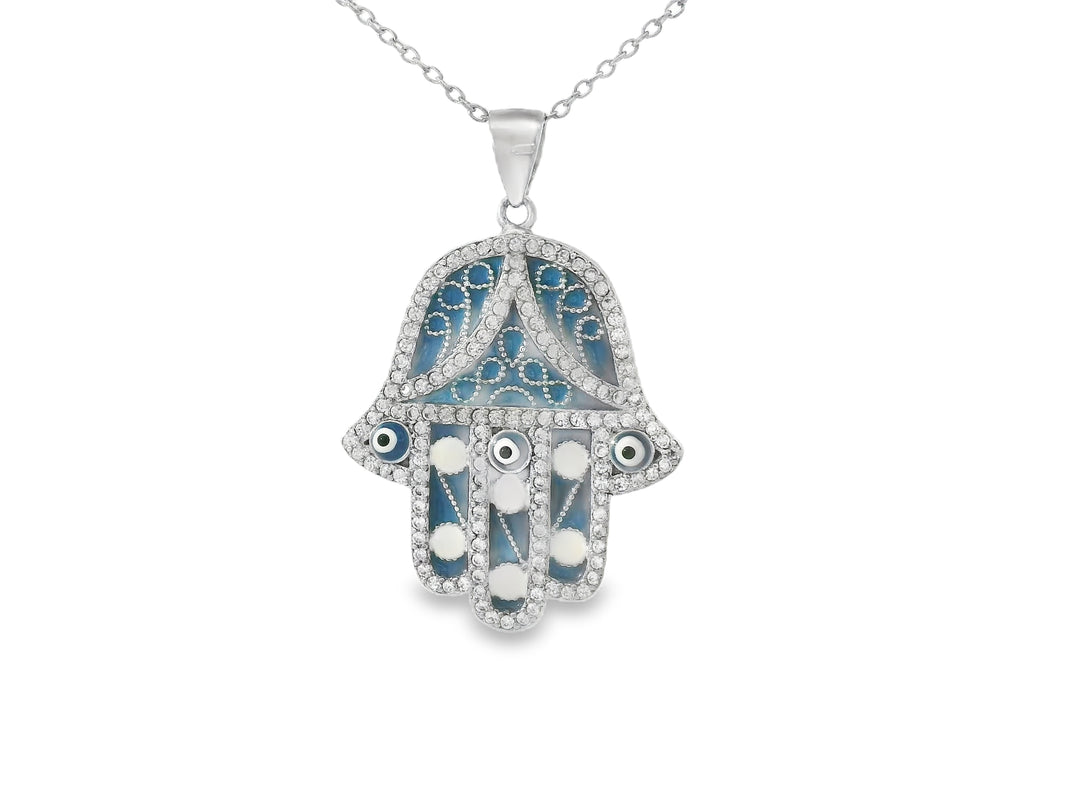 Elegant Hamsa Pendant.
