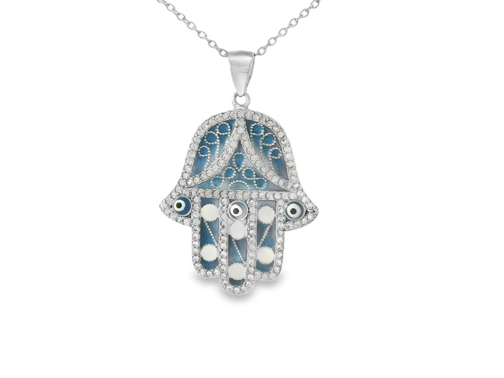 Elegant Hamsa Pendant.