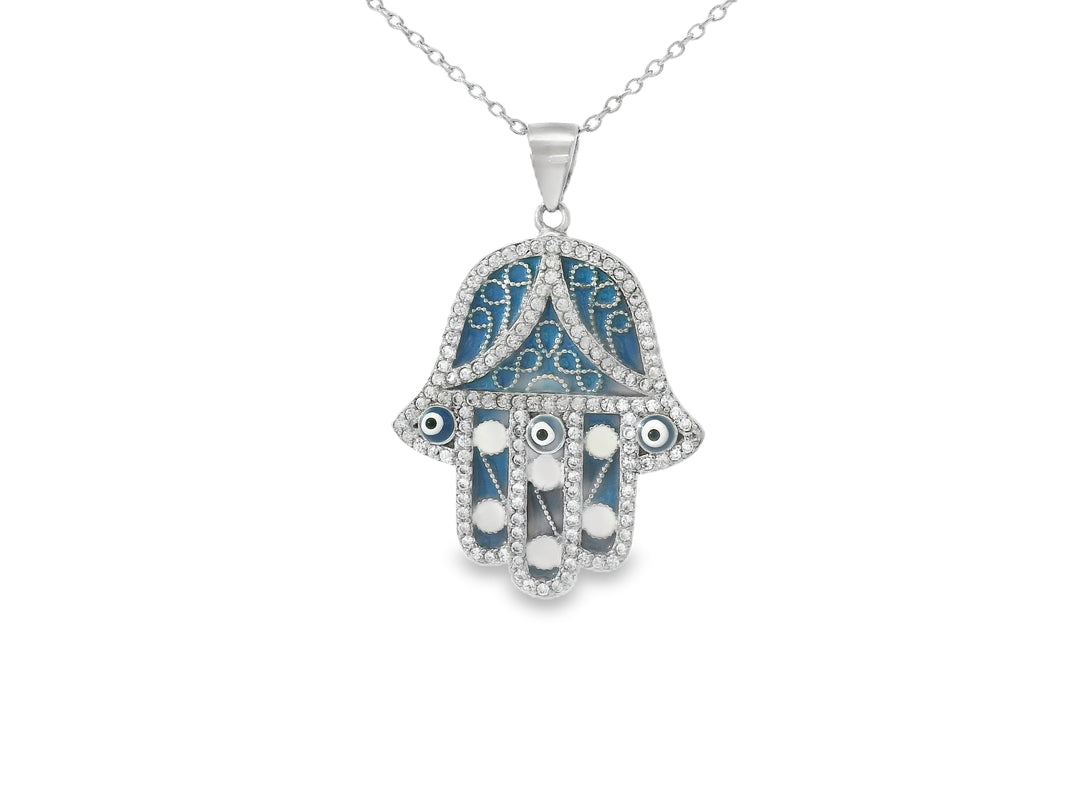 Elegant Hamsa Pendant.