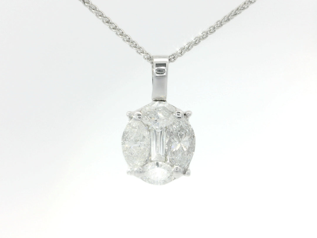 1.40 CTW Diamond Pendant