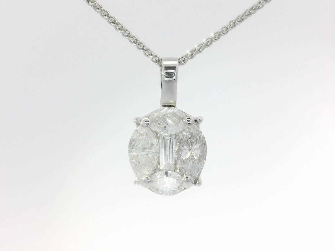1.40 CTW Diamond Pendant