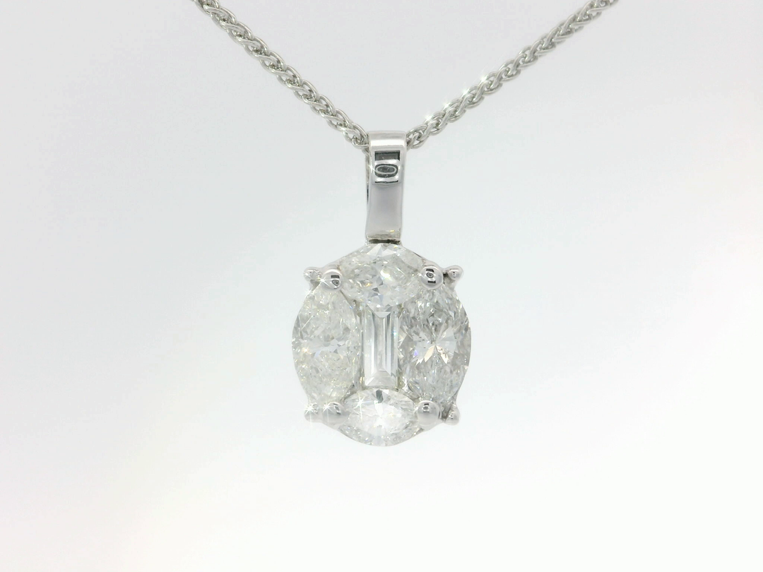 1.40 CTW Diamond Pendant
