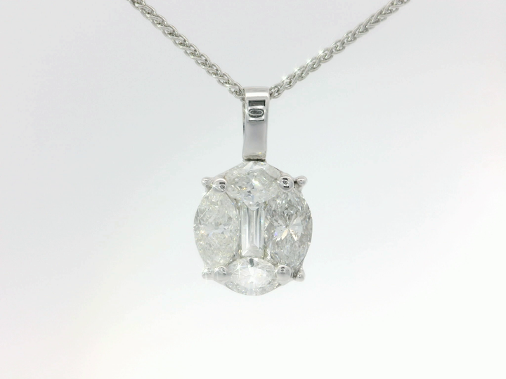 1.40 CTW Diamond Pendant