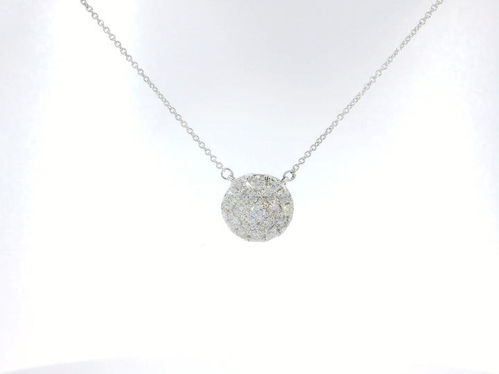 1.30 CTW Diamond Necklace in 14KT White Gold