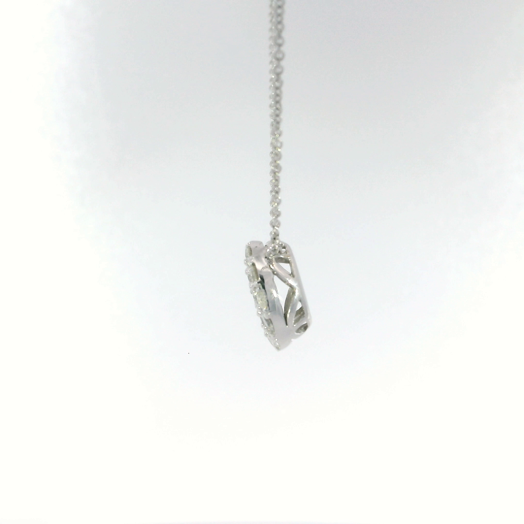 1.30 CTW Diamond Necklace in 14KT White Gold