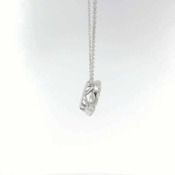 1.30 CTW Diamond Necklace in 14KT White Gold