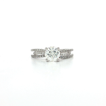 GIA Certified Round Brilliant Diamond Engagement Ring (1 ⅖ ct.) in 18k White Gold