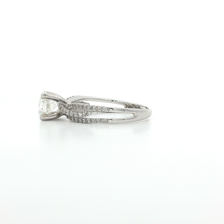 1.41 CTW GIA & EGL USA Certified Round Brilliant Natural Diamond Engagement Ring