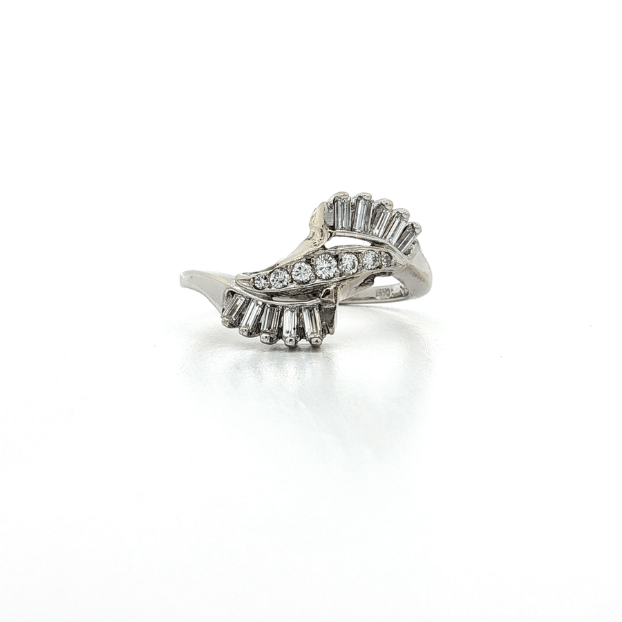Antique Diamond Ring (1/2 ct.) 14k White Gold