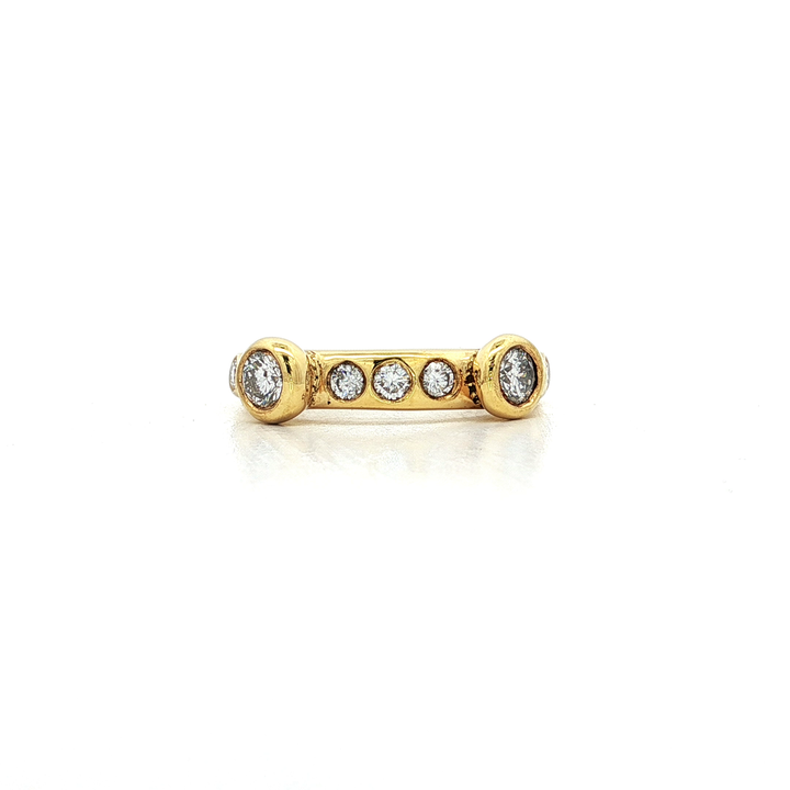 0.65 CTW Stackable Natural Diamond Ring in 18kt Yellow Gold