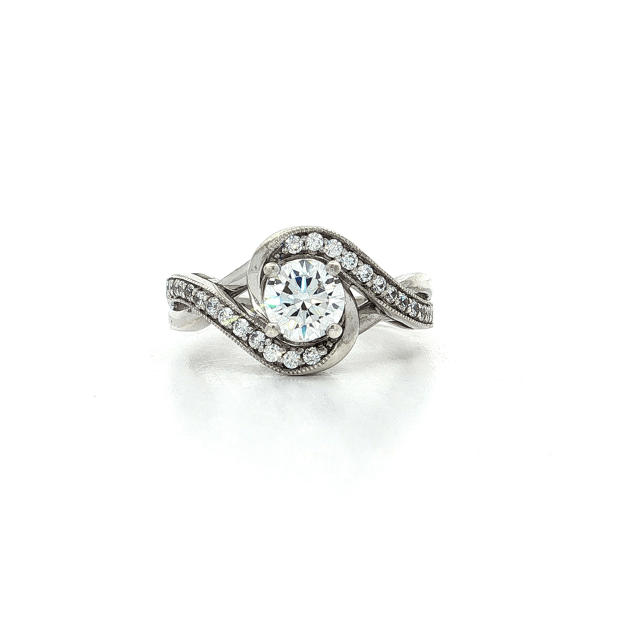 Royal Twist CZ Ring Sterling Silver