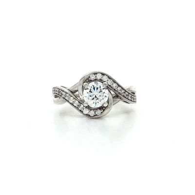 Royal Twist CZ Ring in Sterling Silver – Jewelry Depot, Inc.