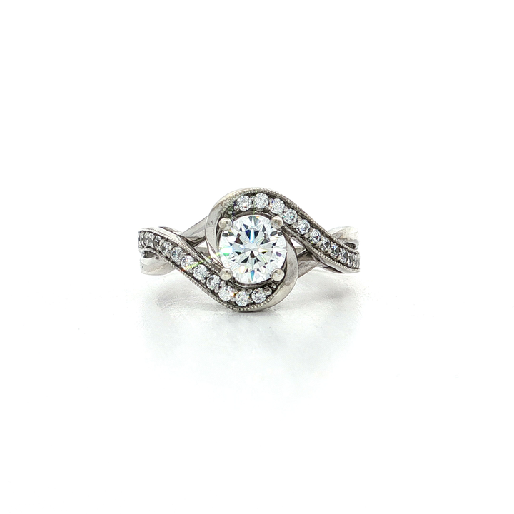 Royal Twist CZ Ring in Sterling Silver