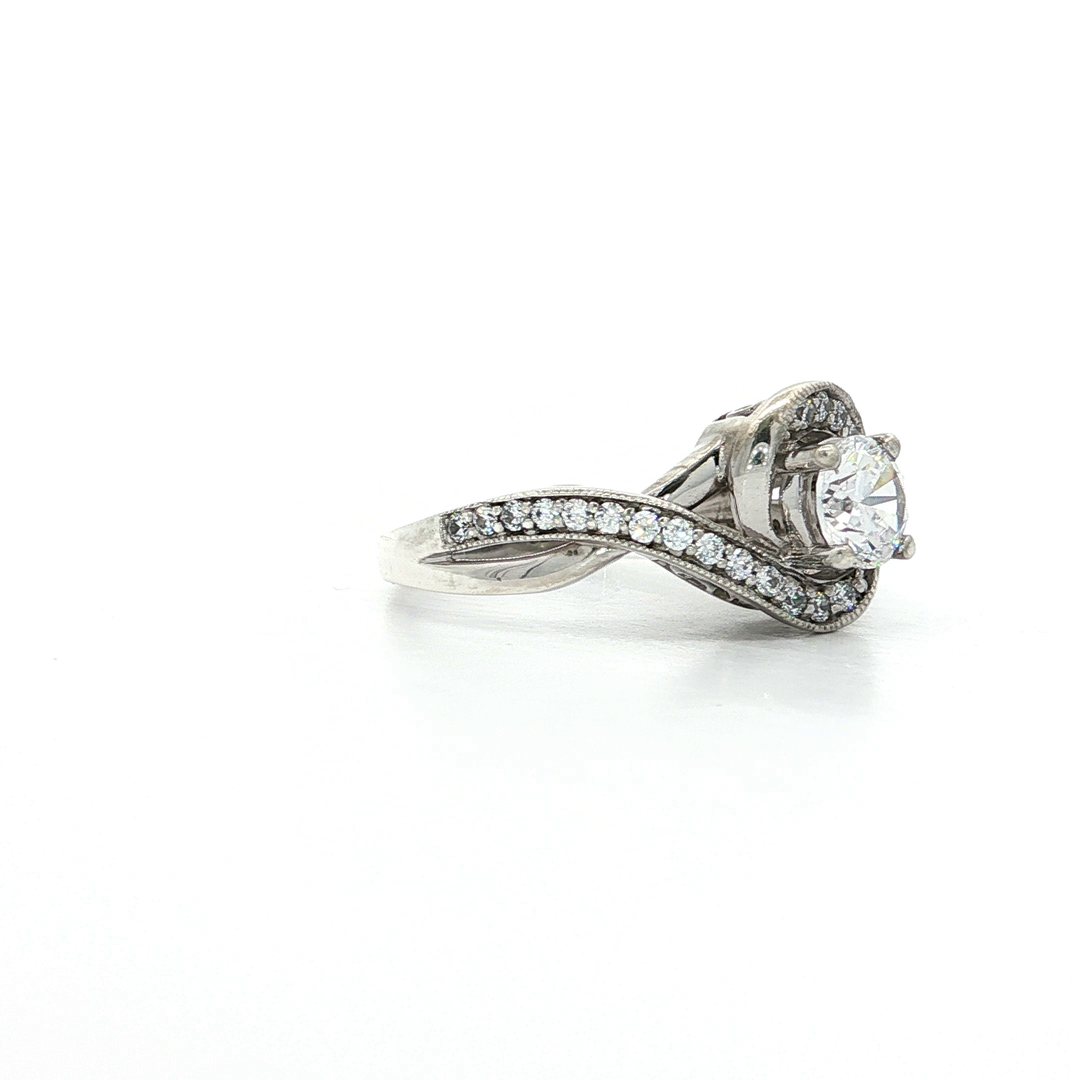 Royal Twist CZ Ring in Sterling Silver