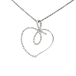 Round Brilliant Cut Colorless Near Flawless Diamond Pendant Necklace (¾ ct. tw.) in 18k White Gold