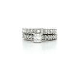 Colorless Princess Cut Diamond Bridal Set (2 ½ ct. tw.) in 18k White Gold
