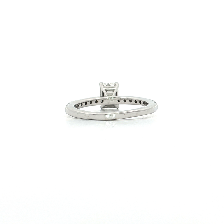 1.40 CTW IGI Certified Radiant Cut Diamond Engagement Ring in 14kt White Gold